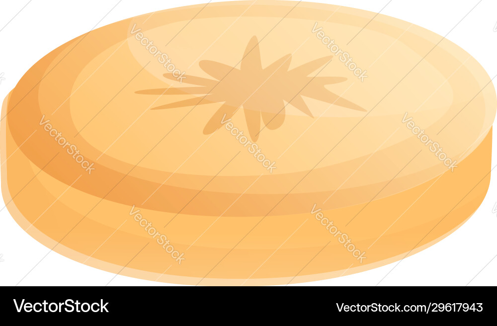 Slice parsnip icon cartoon style Vector Image
