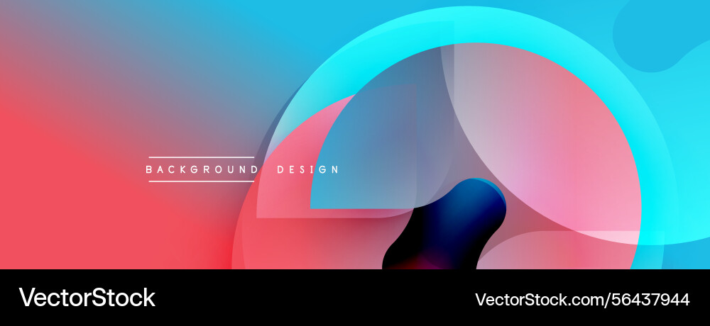 Abstract gradients blend creating flowing shapes Abstract gradients blend creating flowing shapes vector image