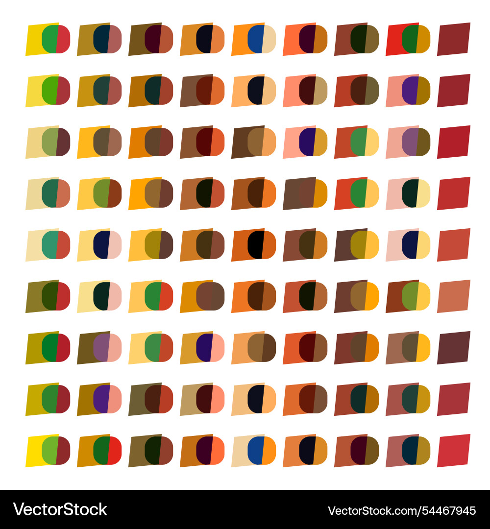 Abstract seamless rectangular shape print pattern vector image