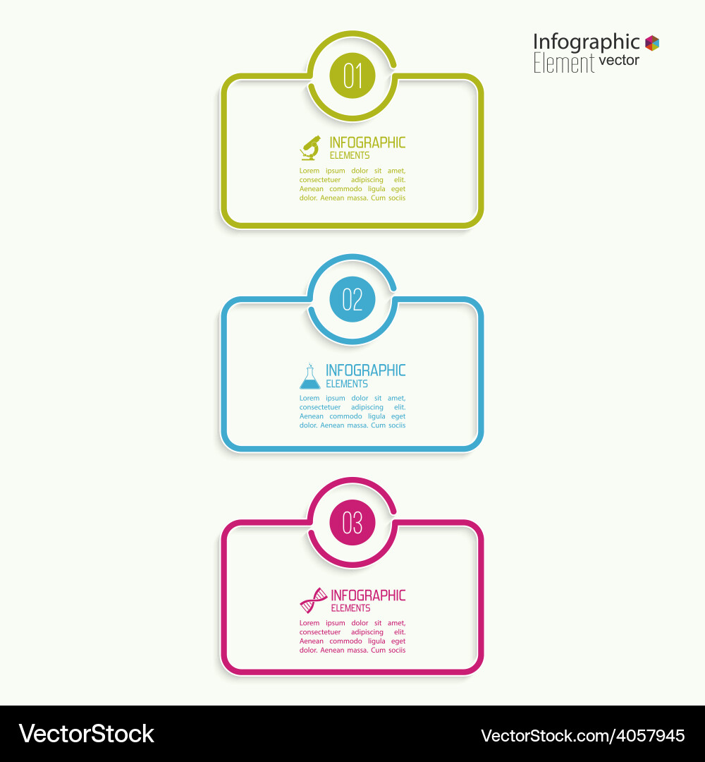 Comparative chart with templates for presentation vector image