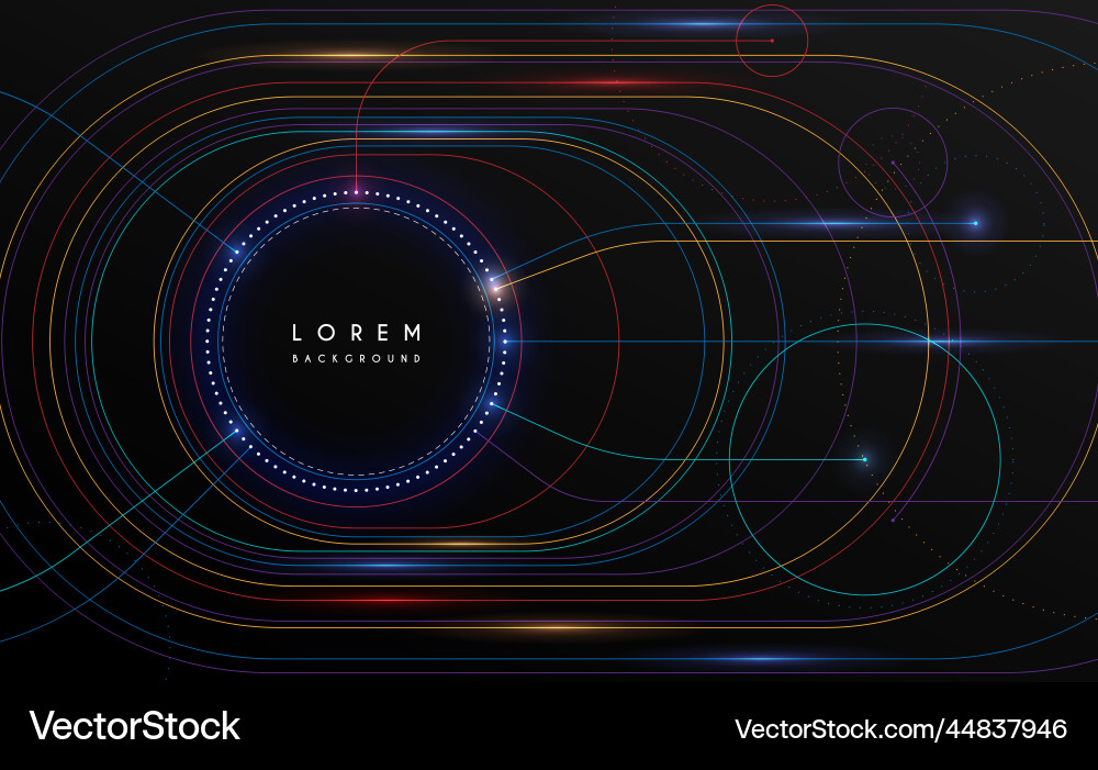Technology Color Background Abstract technology color lines background Vector Image