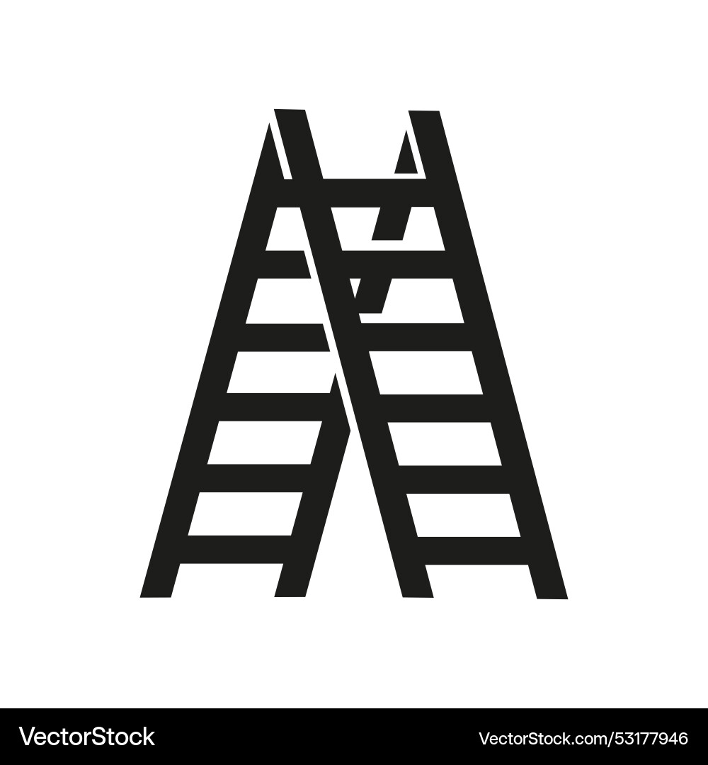 Ladder icon in flat style Ladder icon in flat style vector image