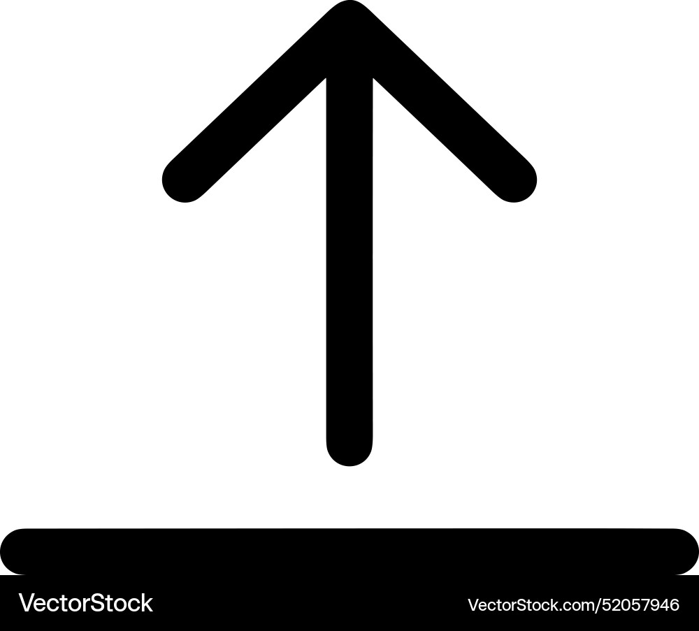 Upload outline icon symbol image Upload outline icon symbol image Vector Image