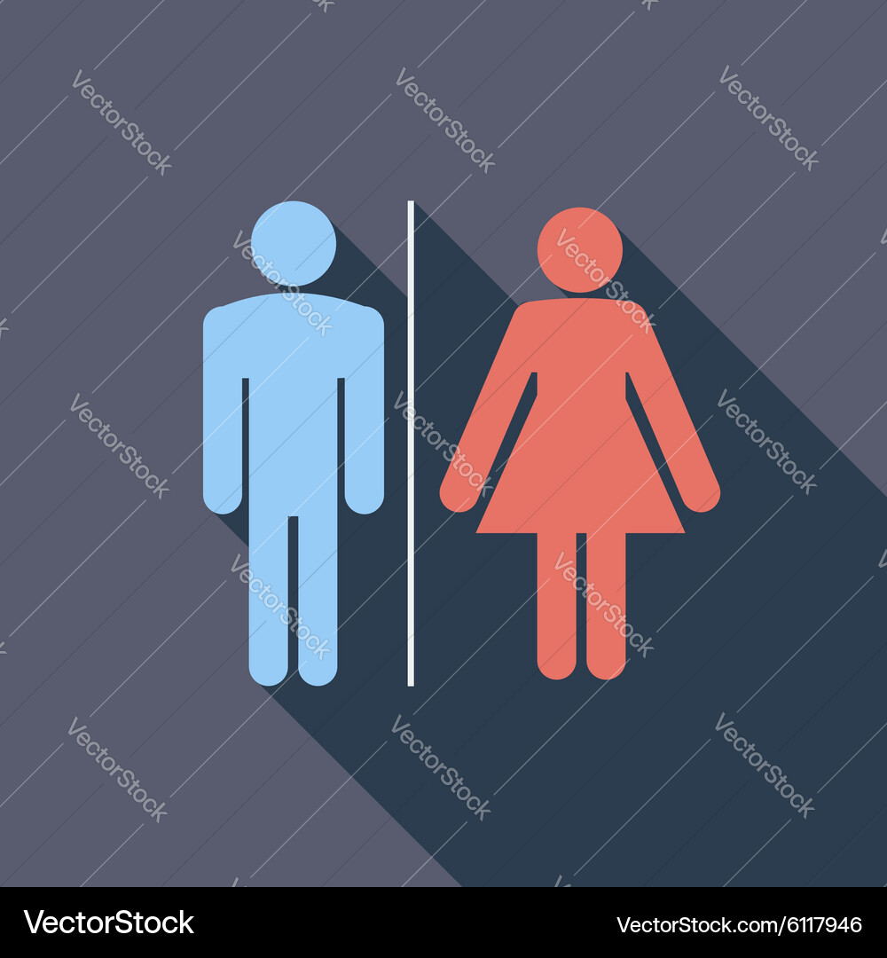 Wc single icon Vector Image