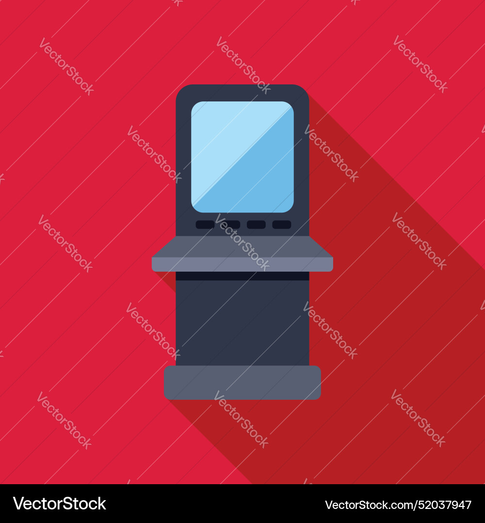 Atm machine displaying withdraw money screen Atm machine displaying withdraw money screen vector image
