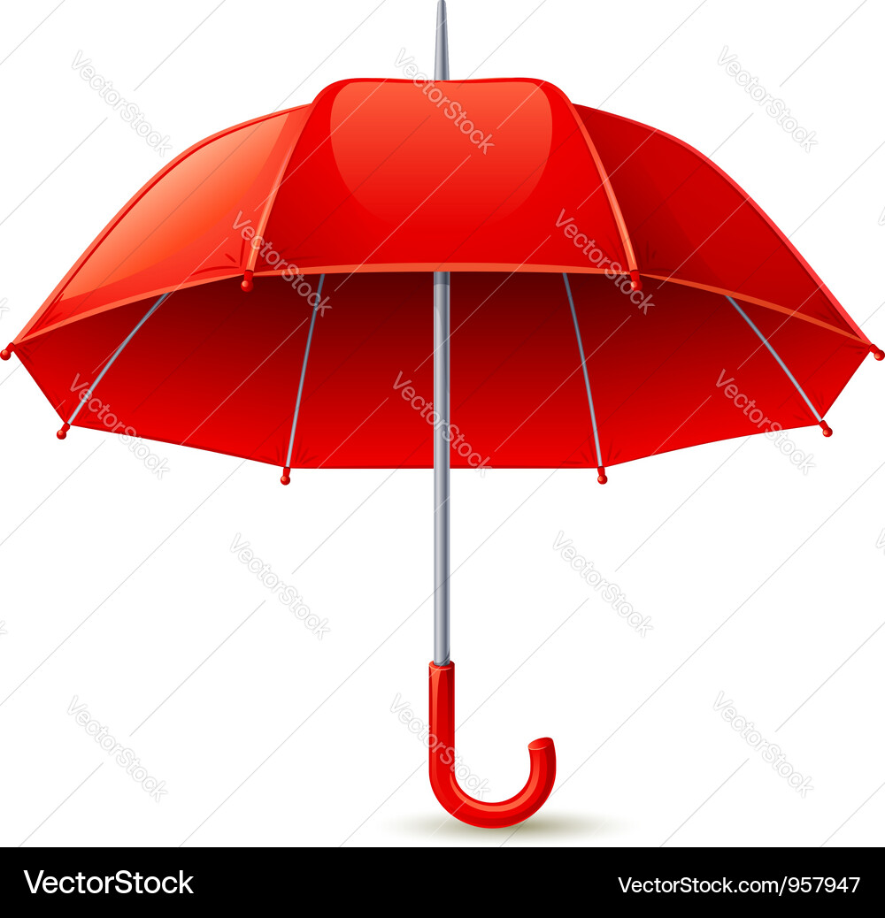 Red Umbrella Vector Image