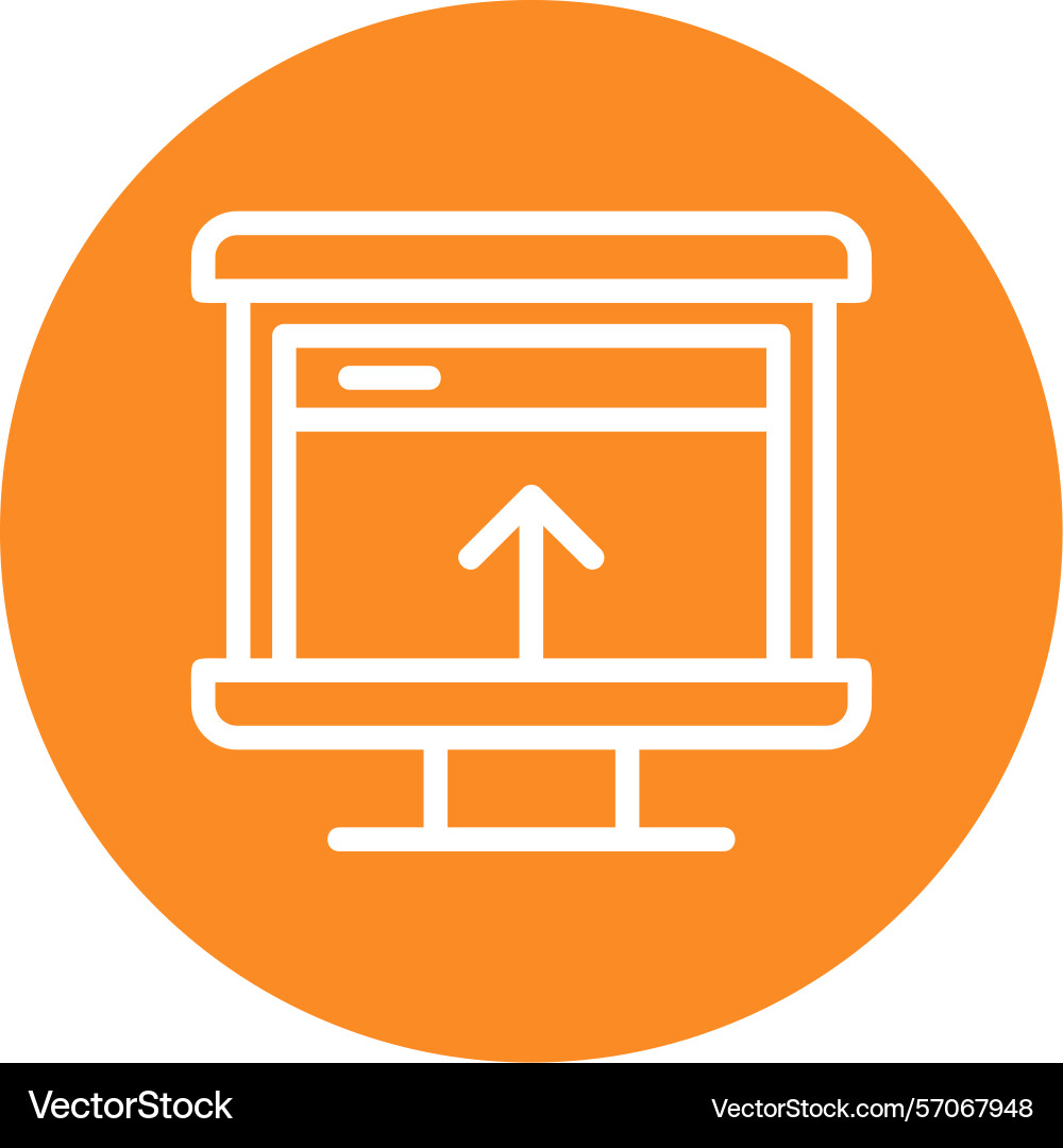 Header line circle style icon design Vector Image