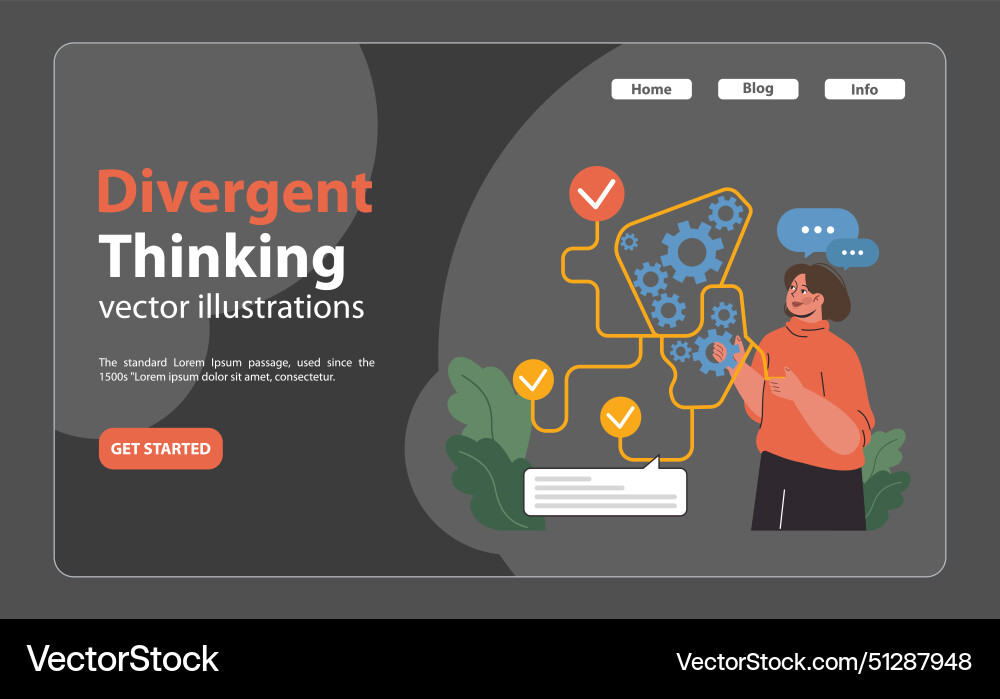 Problem-solving dynamics concept flat Vector Image