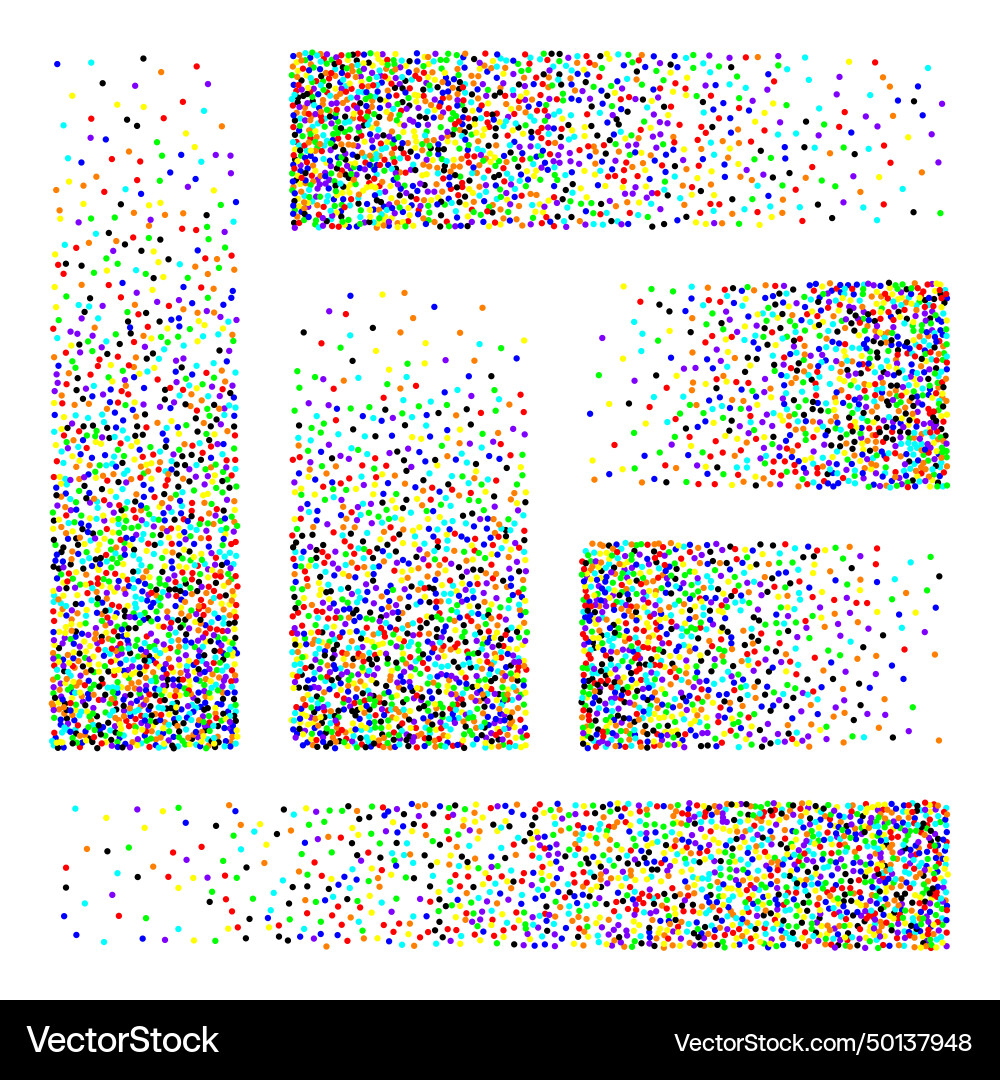 Stipple pattern dotted rectangular design Stipple pattern dotted rectangular design vector image