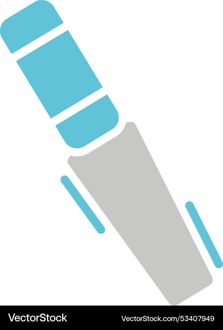 Chisel glyph two colour icon Vector Image