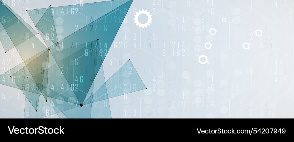 Geometric Triangle Background Vector Image