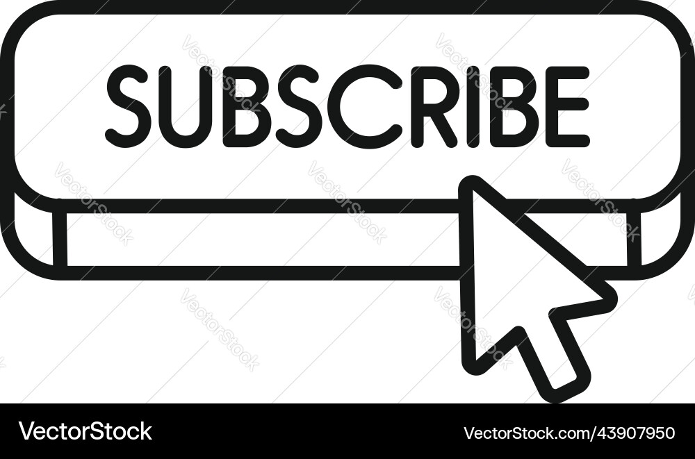 Fast subscribe icon outline sound interface vector image