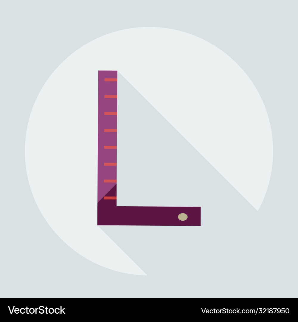 Flat modern design with shadow icons ruler Flat modern design with shadow icons ruler vector image