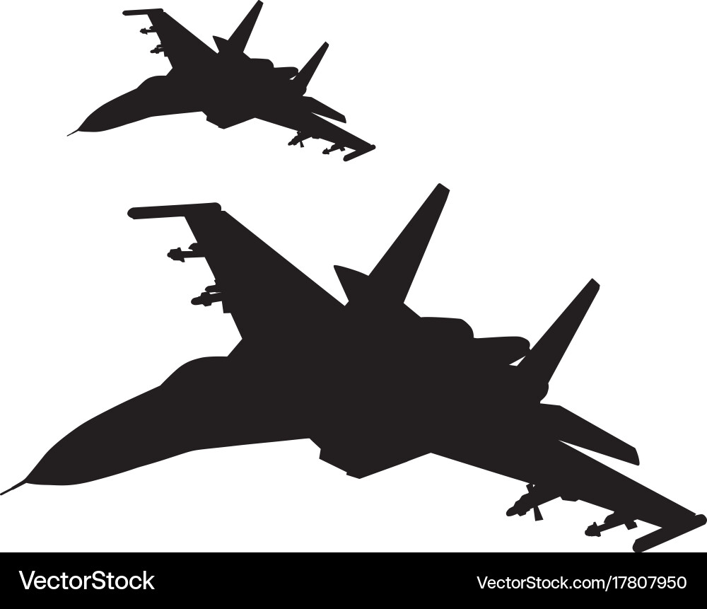 Military Aircraft Formation vector image