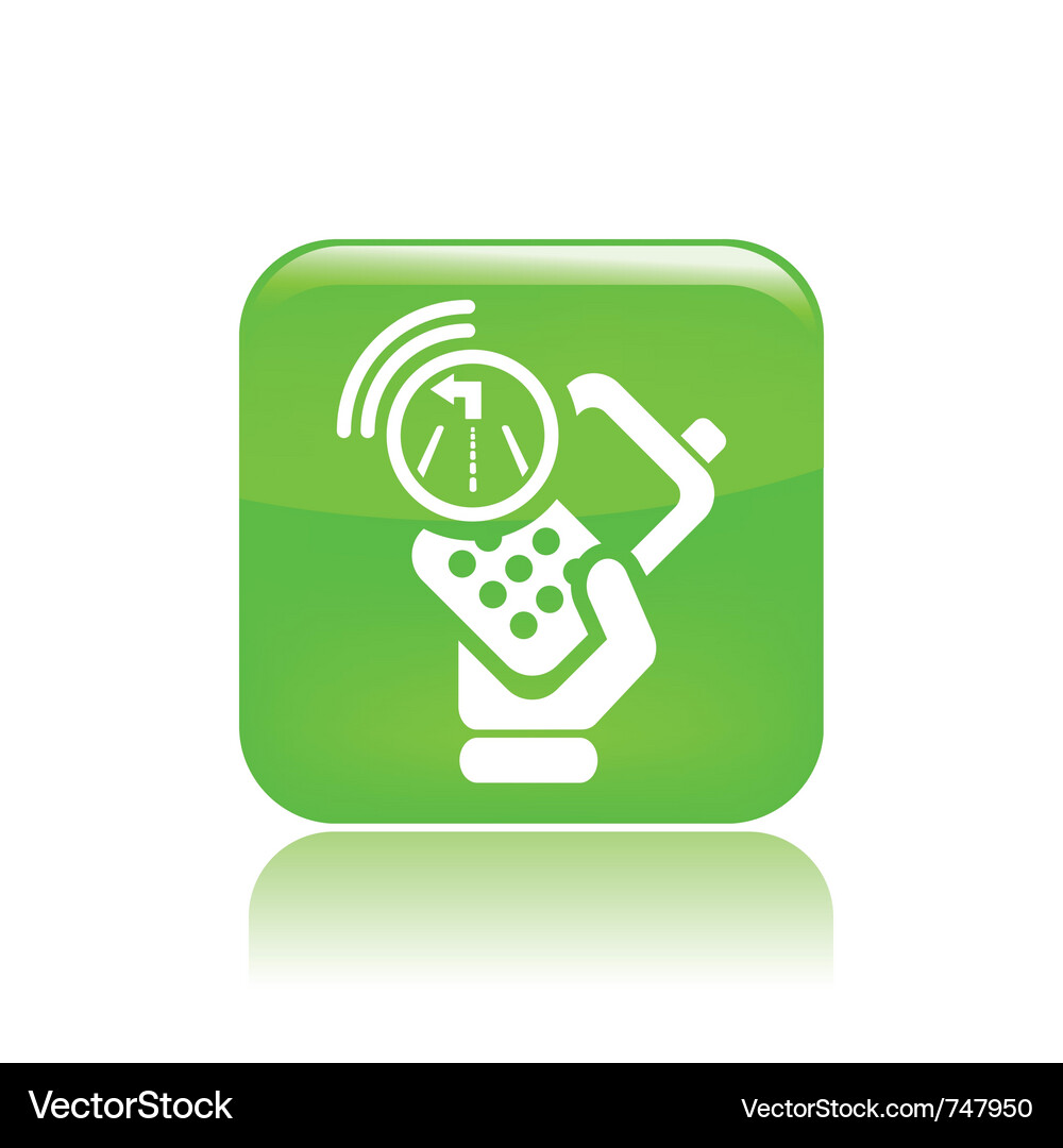 Navigate phone icon Vector Image