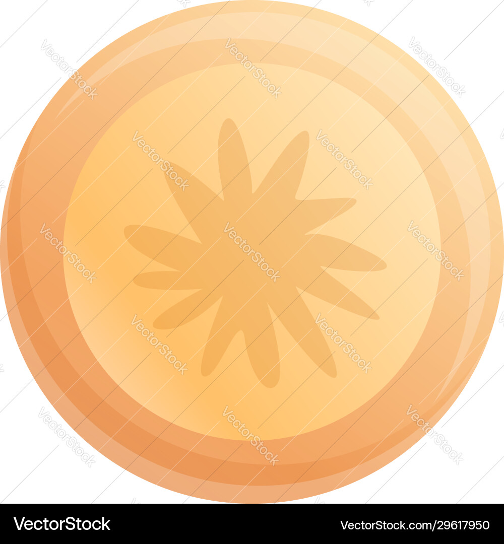 Parsnip circle icon cartoon style Vector Image