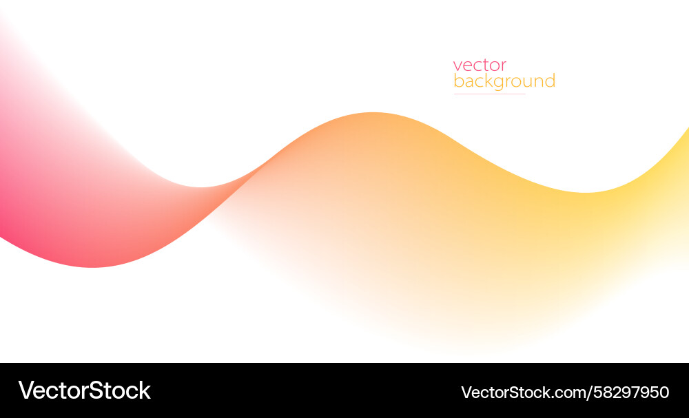 Smooth flow of wavy shape with gradient abstract Vector Image