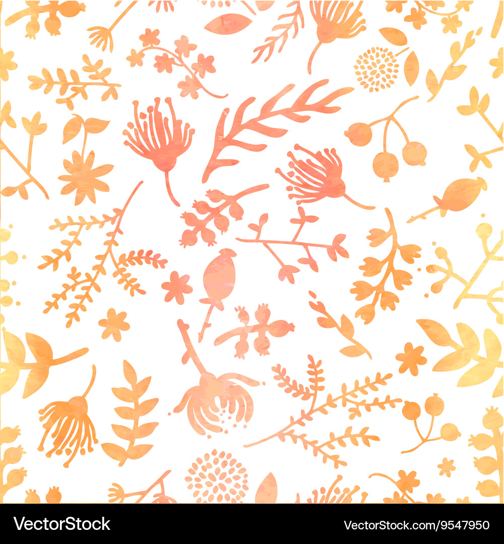 Watercolor Floral Background vector image
