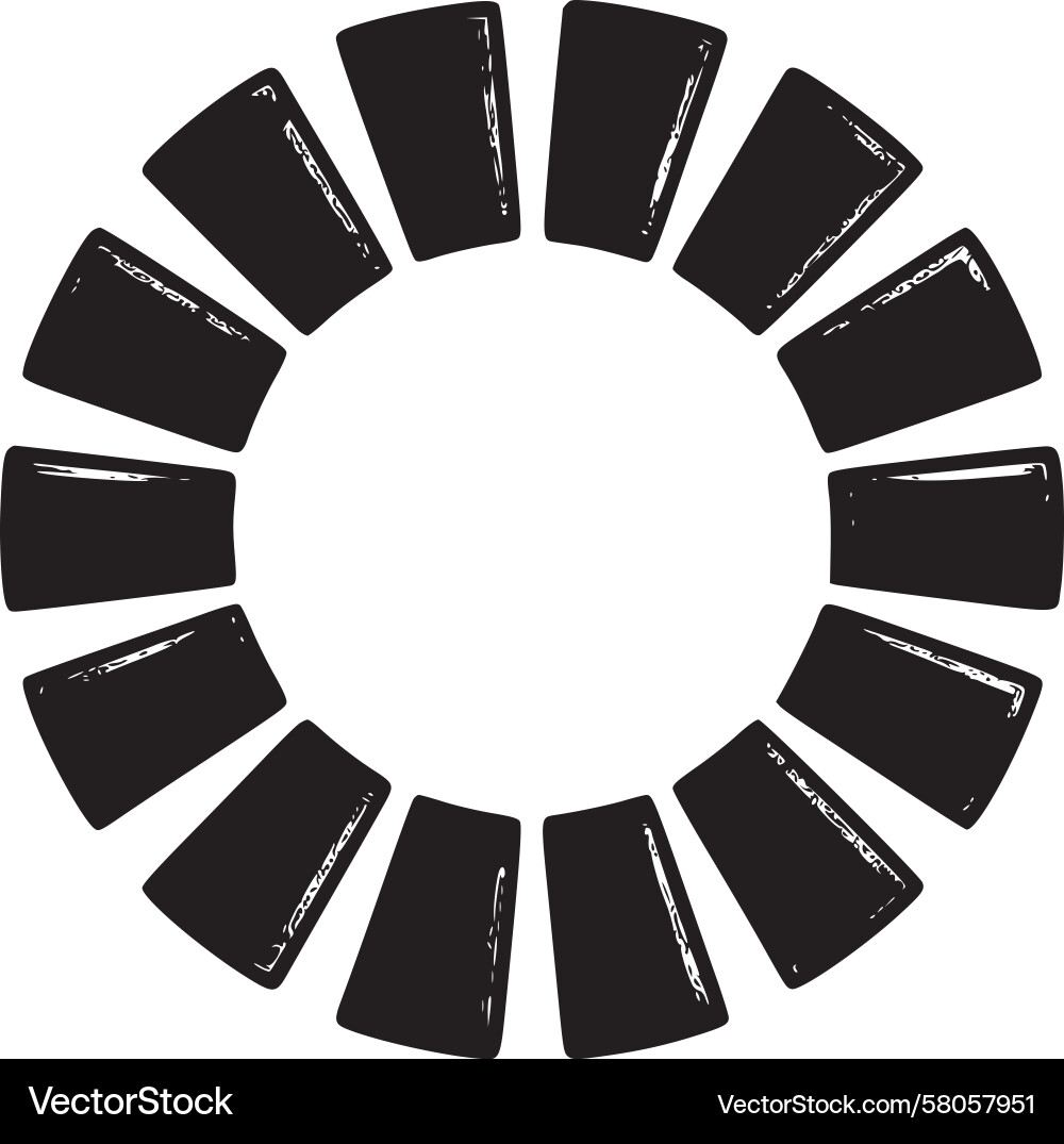Abstract Circular Drum Pattern Vector Image
