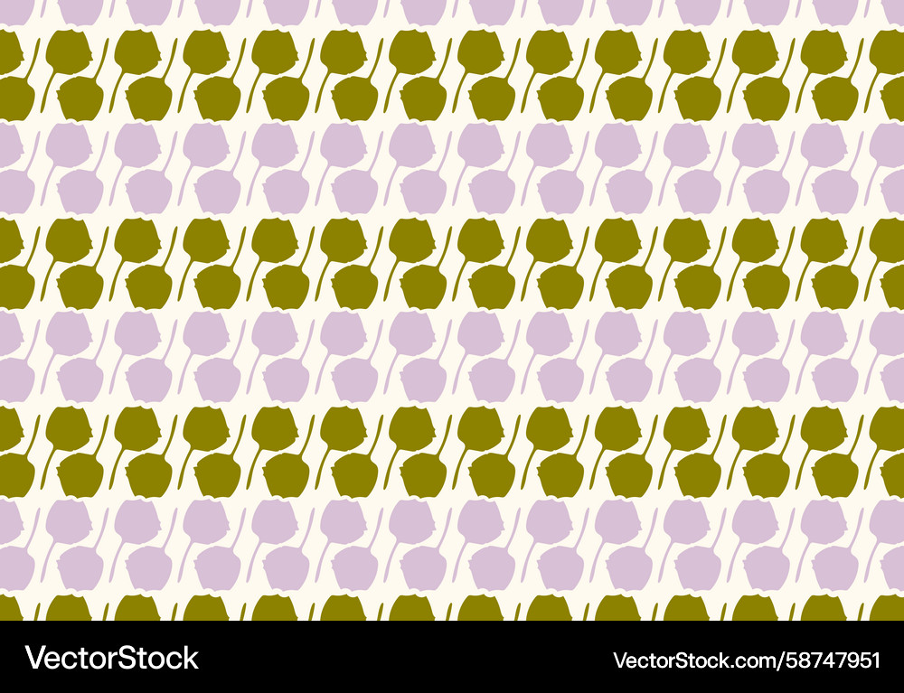 Delicate Floral Repeat Vector Image