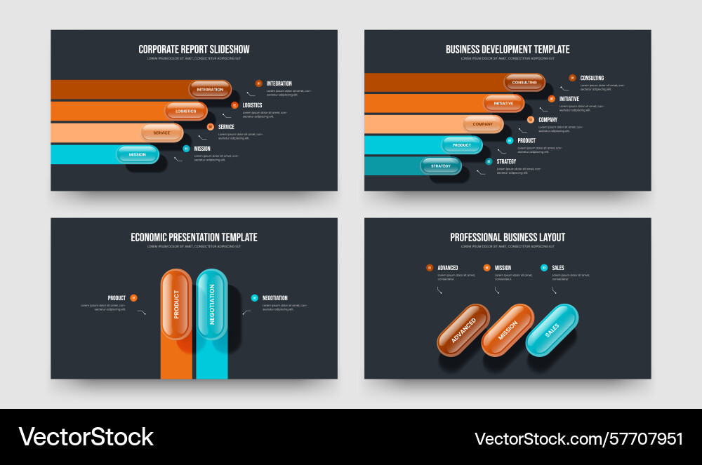 Digital introduction four five two three option Vector Image