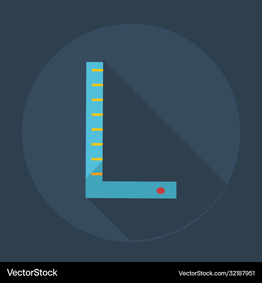 Flat modern design with shadow icons ruler Flat modern design with shadow icons ruler Vector Image