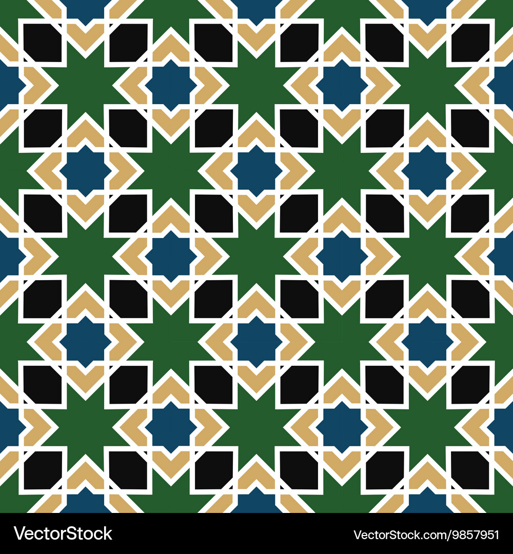 Seamless geometric pattern repeating background Vector Image