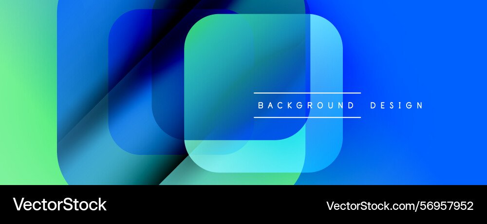 Abstract geometric shapes overlap creating Vector Image