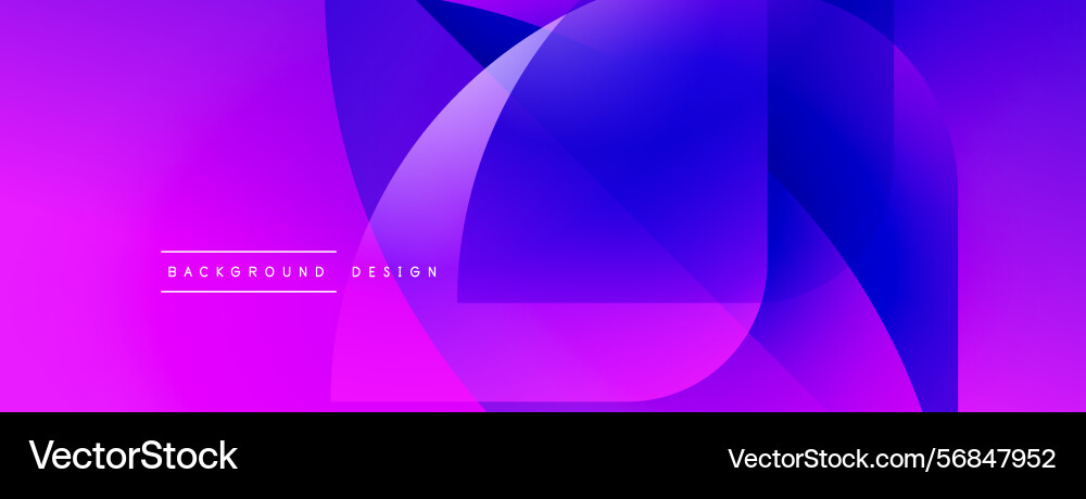 Abstract gradient background dynamic curves vector image