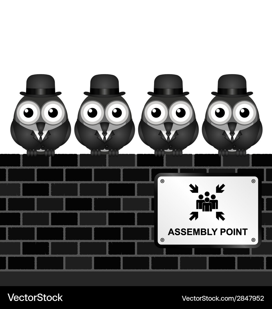 Assembly point Vector Image
