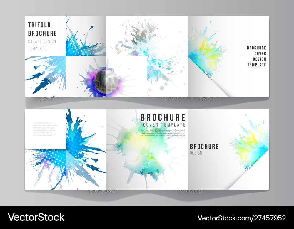 Minimal editable layout square Minimal editable layout square vector image