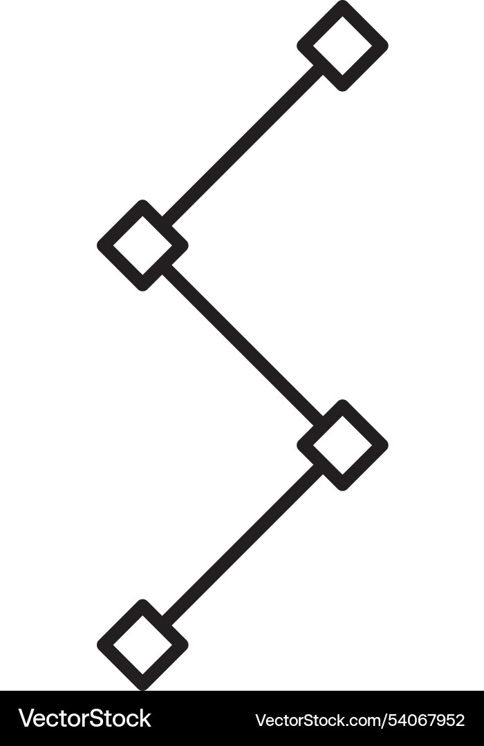 Path line icon design Vector Image