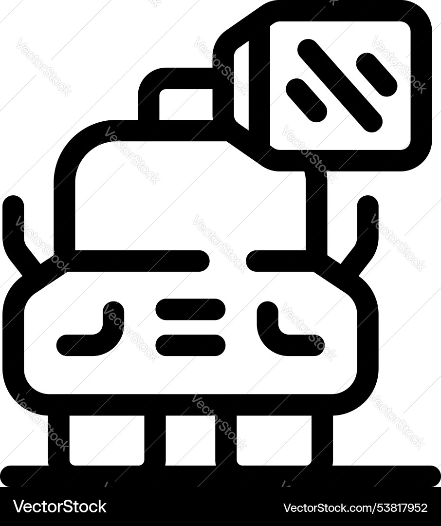 Smart ai robot scanning with facial recognition Smart ai robot scanning with facial recognition vector image