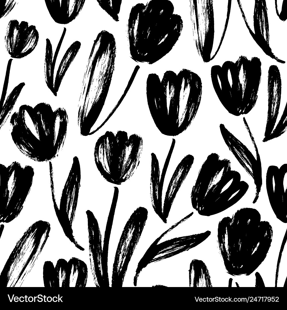 Tulip Texture Pattern vector image