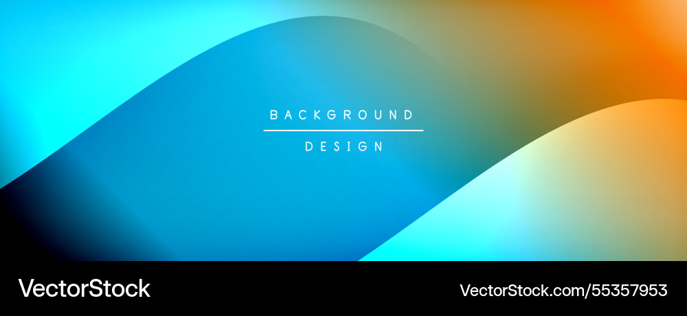 Bright rainbow style color gradient with curve Bright rainbow style color gradient with curve Vector Image