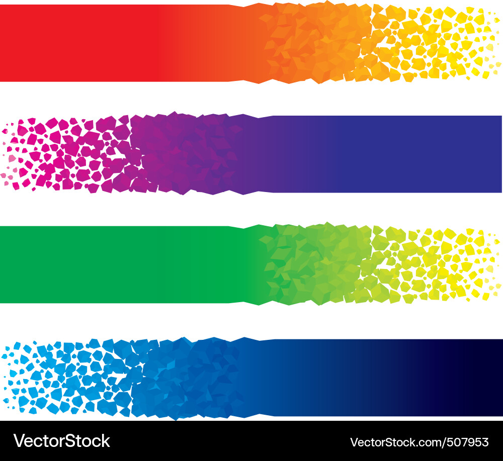Colorful Web Banners Vector Image