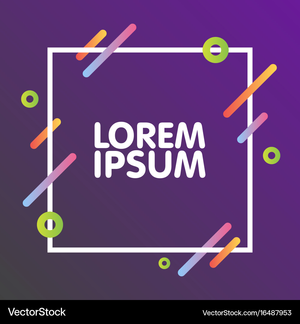 Flat dynamic background design colorful geometric Flat dynamic background design colorful geometric vector image