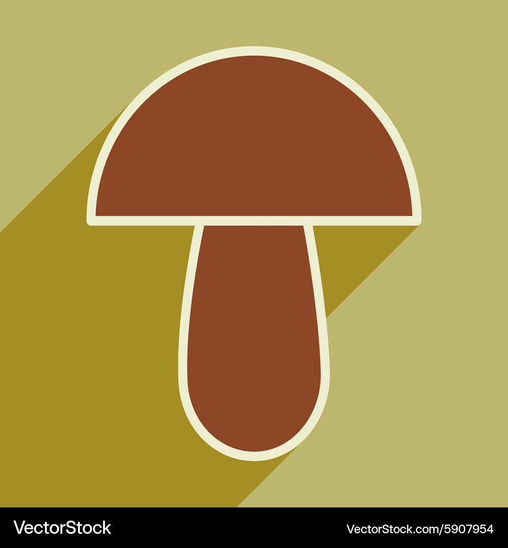 Flat with shadow icon and mobile application Vector Image