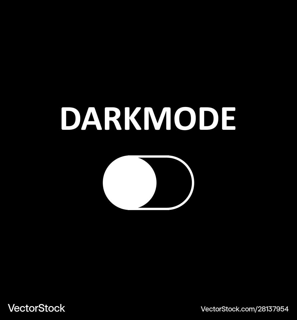 On off switch dark and light mode switcher Vector Image