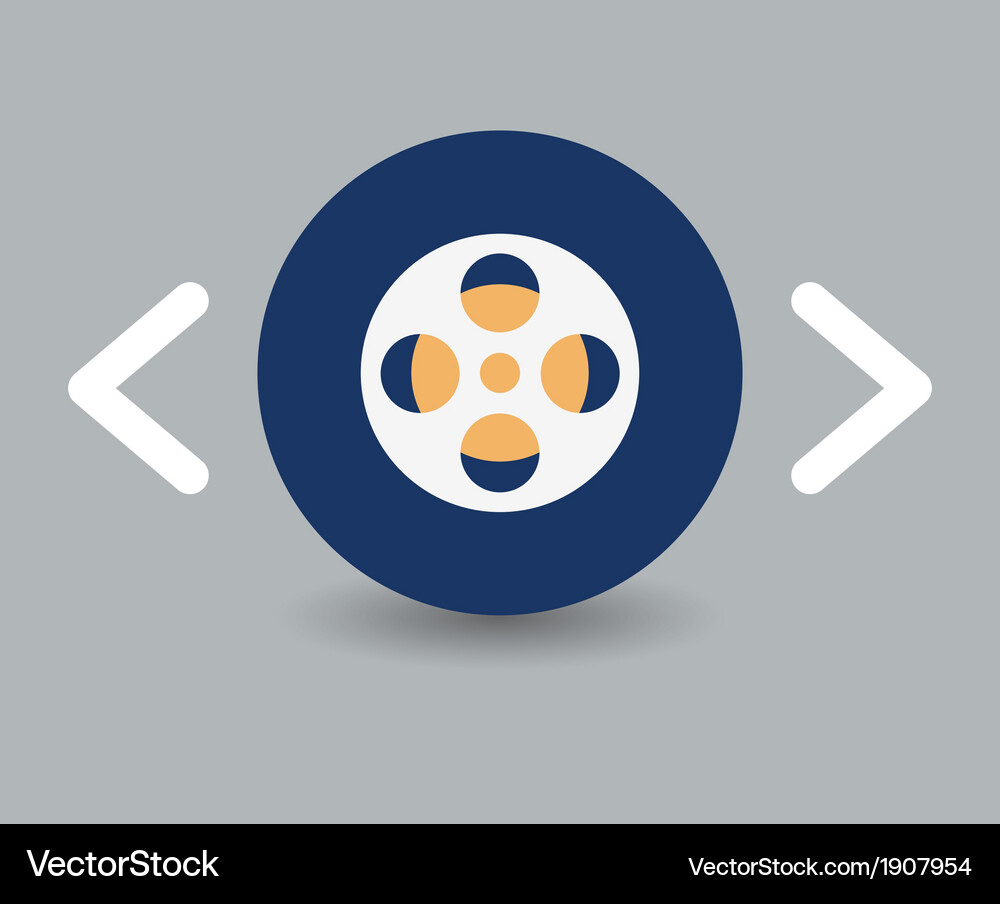 Reel of film icon Vector Image