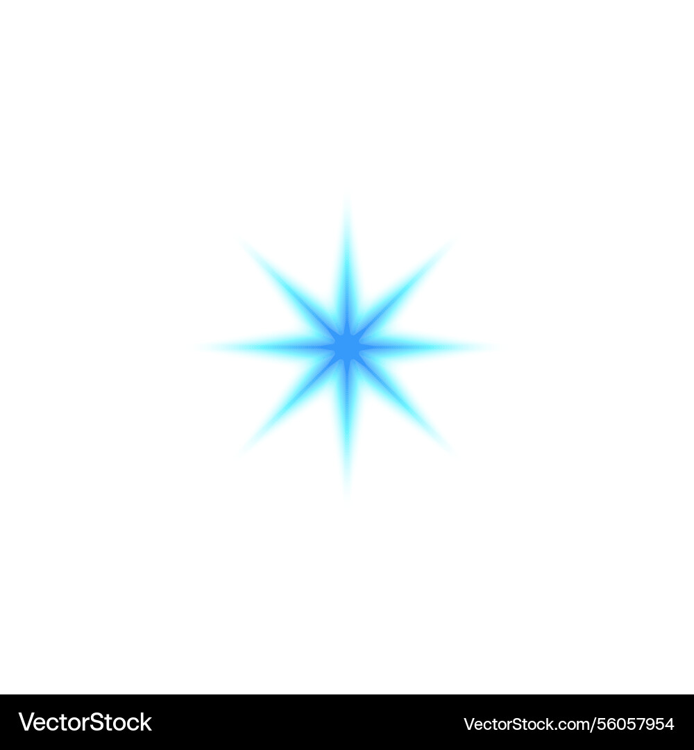 Sparkle star shape gradient blurred element Sparkle star shape gradient blurred element vector image