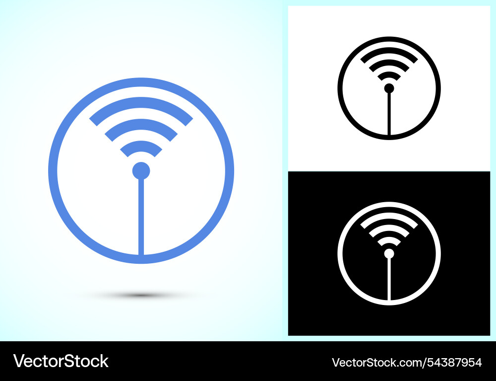 Wifi icon design internet connection symbol Wifi icon design internet connection symbol Vector Image