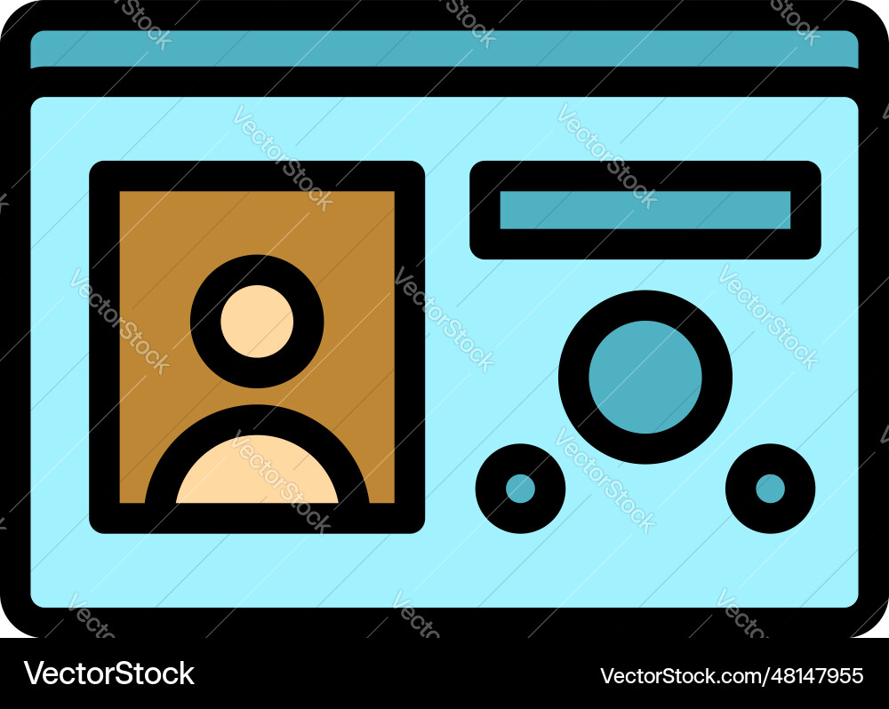 Gate video intercom icon flat Gate video intercom icon flat vector image