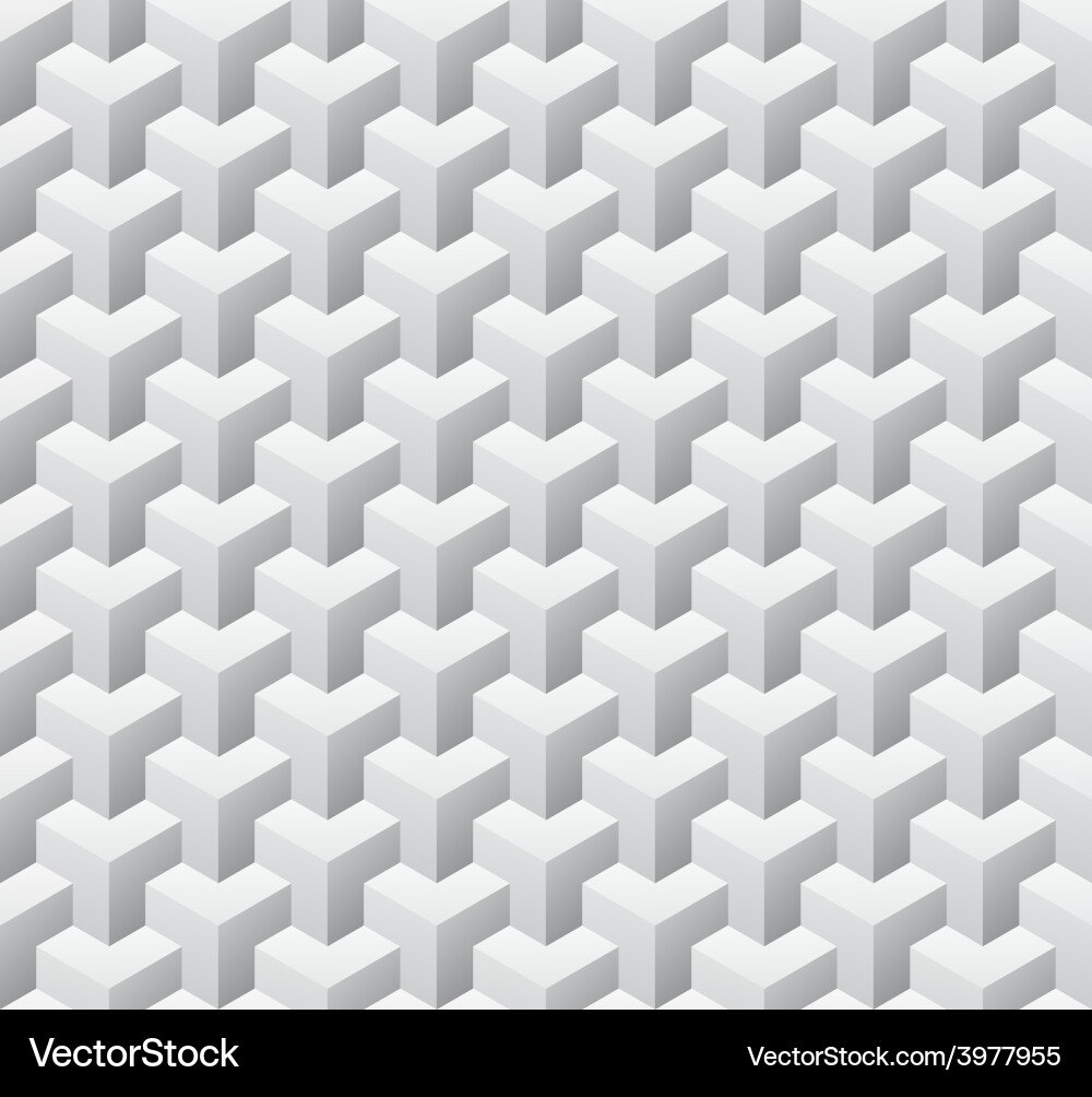 Geometric Cube Pattern Vector Image