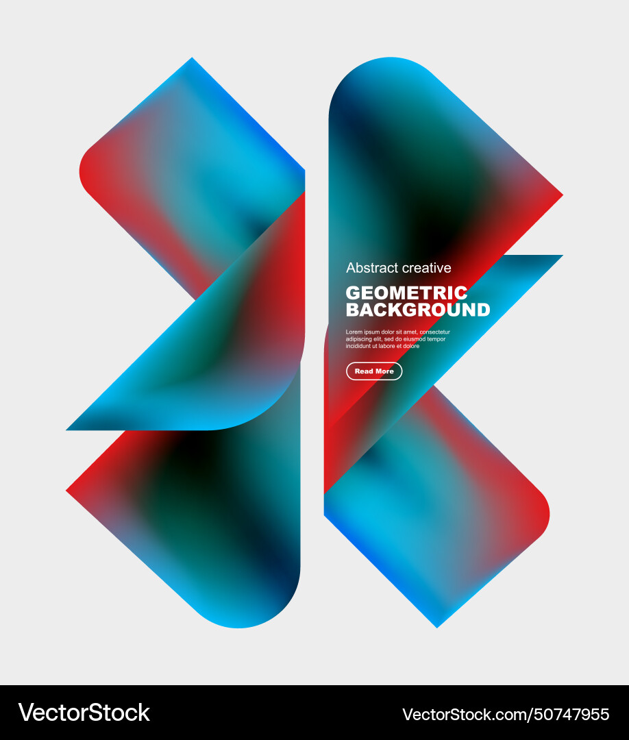 Square and triangle design with fluid gradients Square and triangle design with fluid gradients vector image