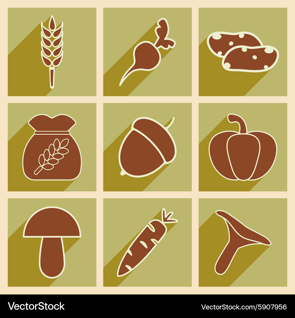Flat with shadow concept and mobile application Vector Image