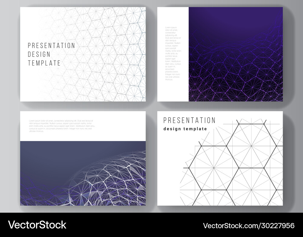 Layout presentation slides design Layout presentation slides design vector image