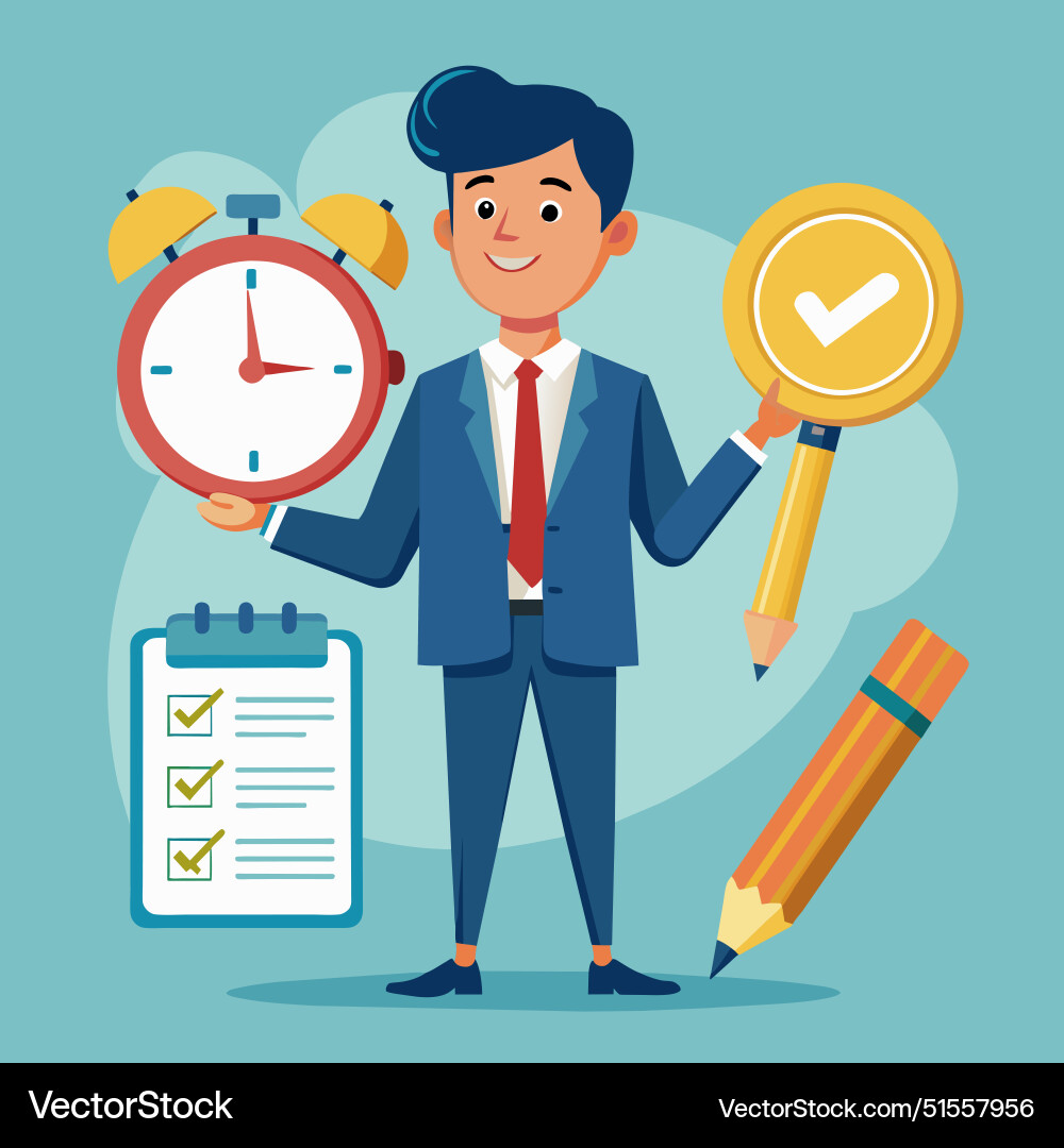 Tax time reminder income planning government Tax time reminder income planning government vector image