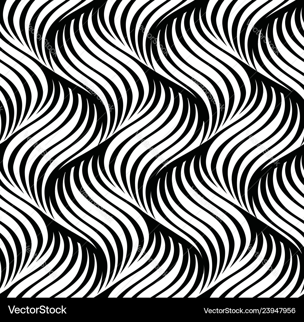 Wavy Line Abstract Pattern Vector Image