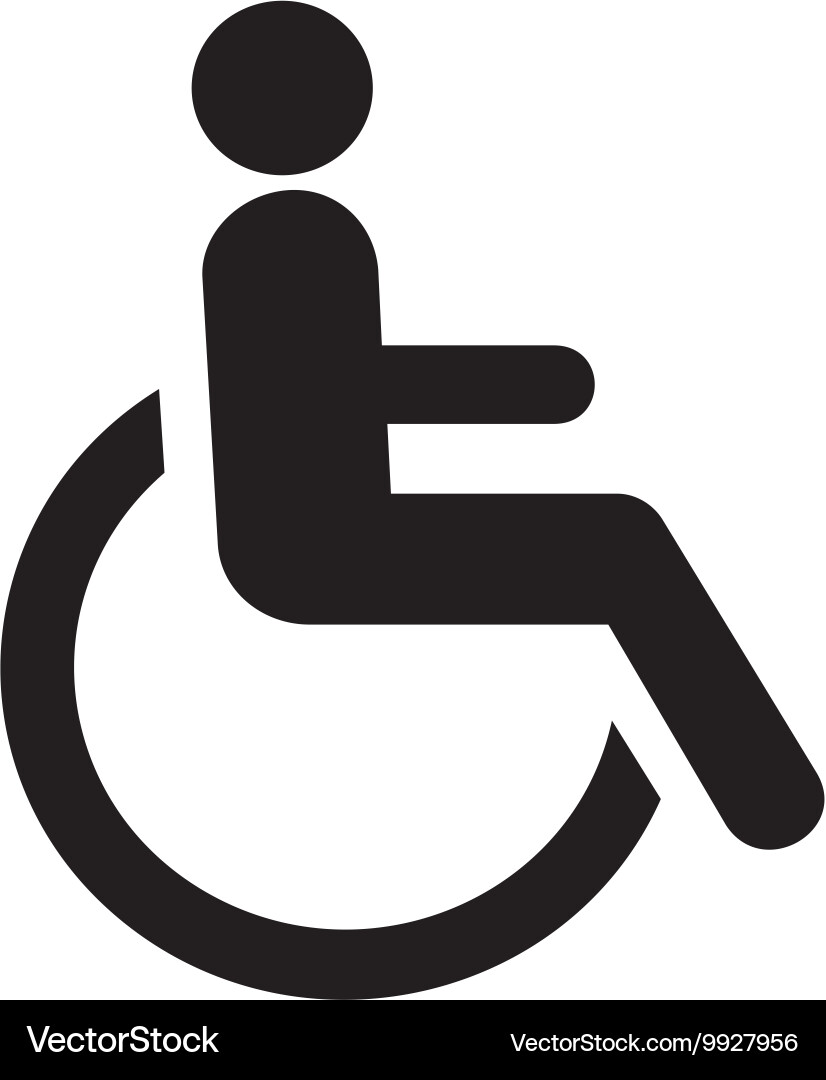 Wheelchair Symbol Icon Vector Image